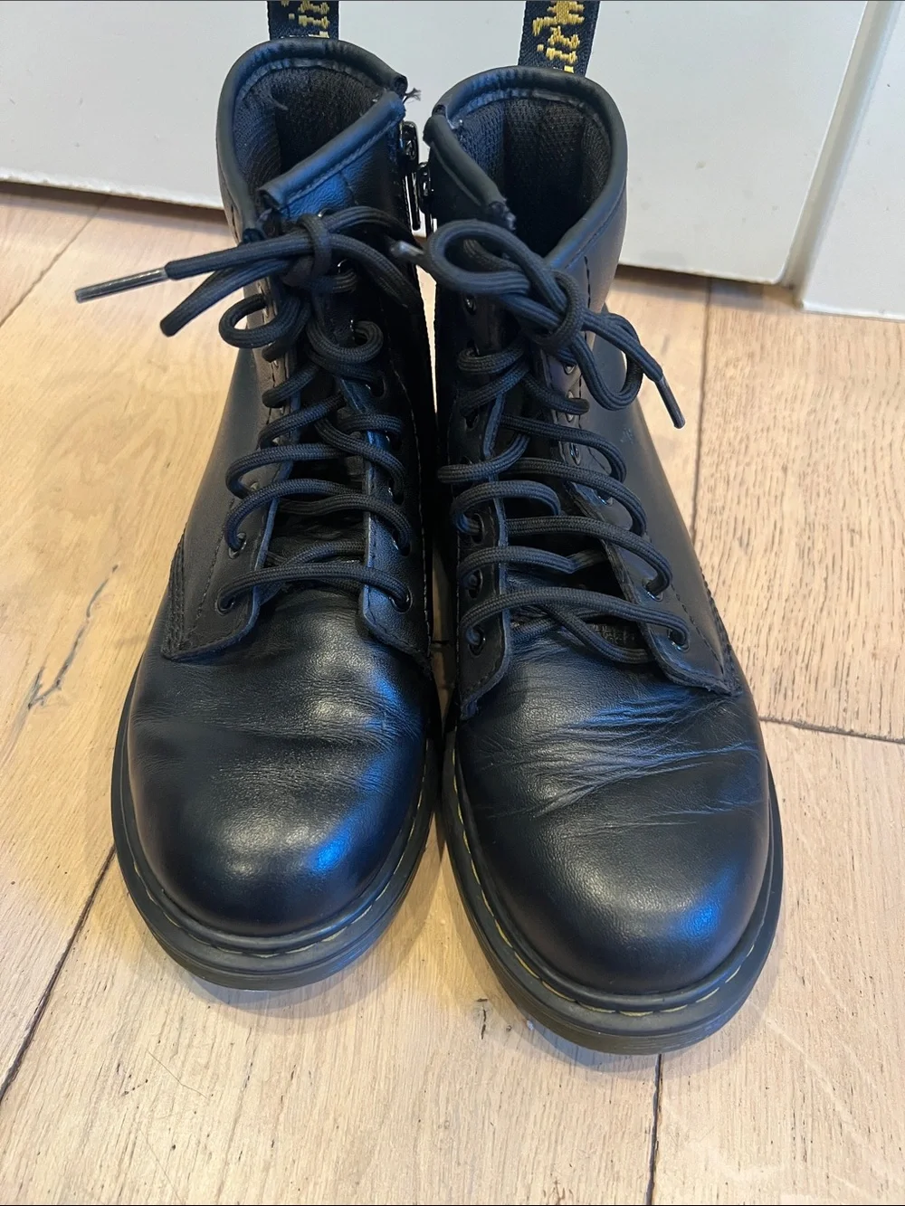 Dr. Martens Black Leather Lace-Up Ankle Boots